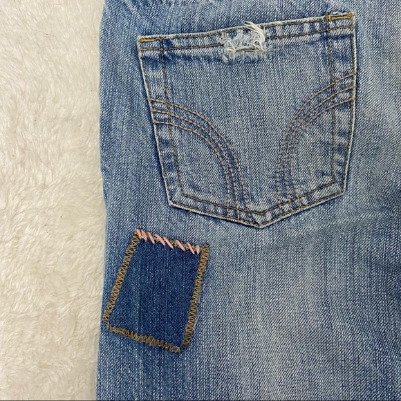 *RARE* SKINNY DESTROYED DENIM SHORTS - Picture 5 of 7